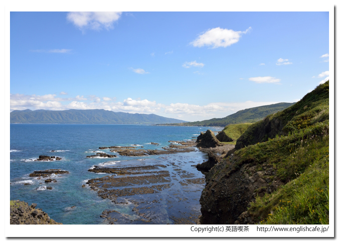 弁慶岬、弁慶岬から見る海岸線（北海道寿都郡寿都町）