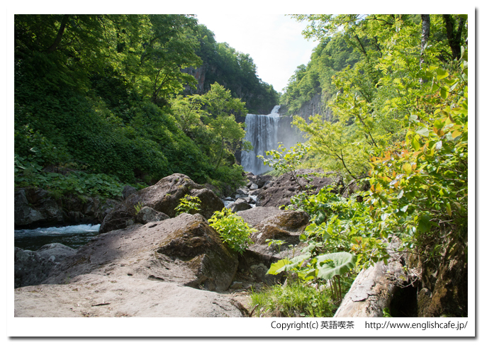 賀老の滝、遠見で（北海道島牧村）