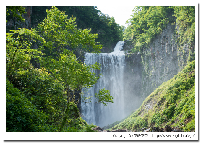 賀老の滝、さらにアップ（北海道島牧村）