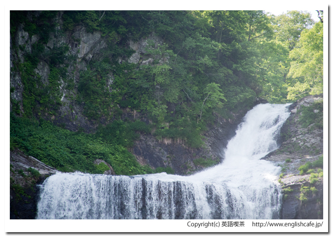 賀老の滝、さらに上のほうを撮影（北海道島牧村）