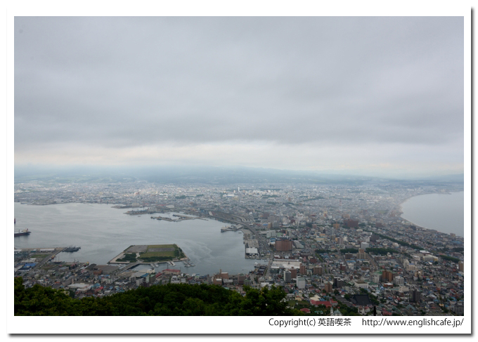 函館山、函館山展望台から見る街の景色（北海道函館市）