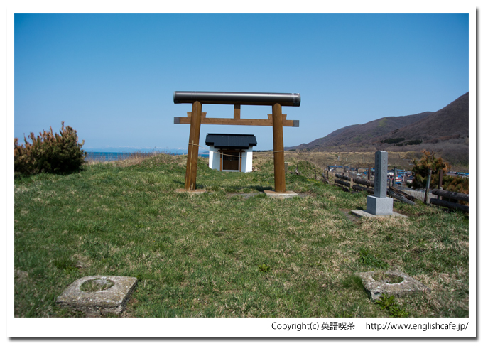 比石館跡の社（北海道檜山郡上ノ国町）