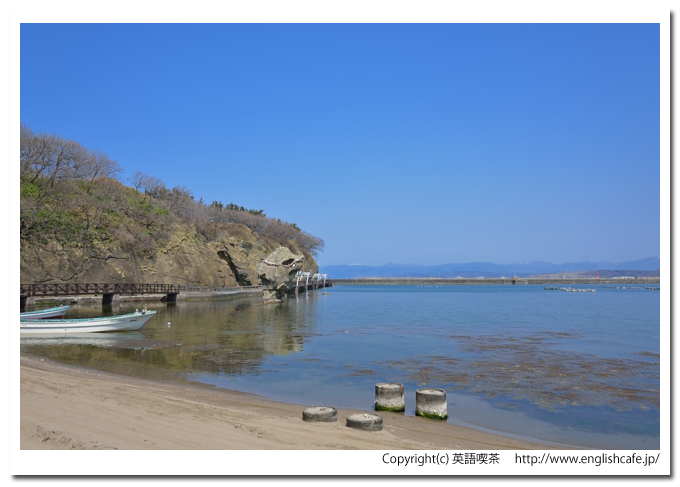 かもめ島、かもめ島遊歩道と瓶子岩（北海道檜山郡江差町）