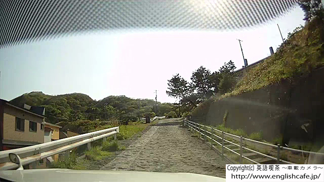 武井の島展望台へ向かう坂道（北海道函館市）