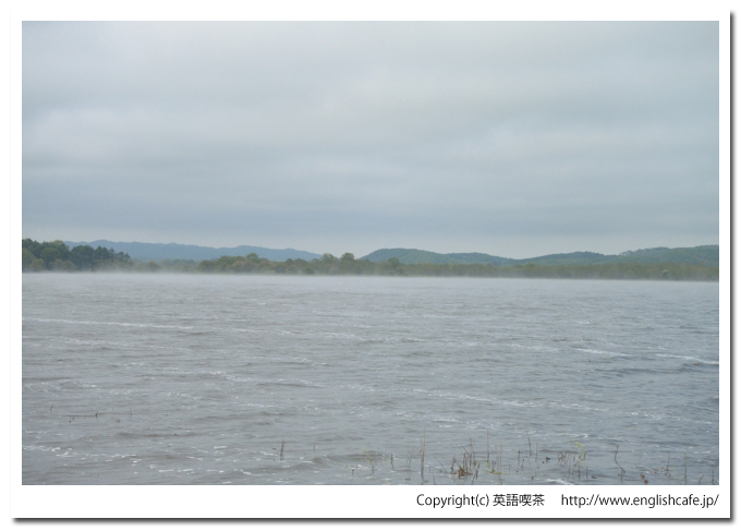 生花苗沼（北海道広尾郡大樹町）、る湖様子です