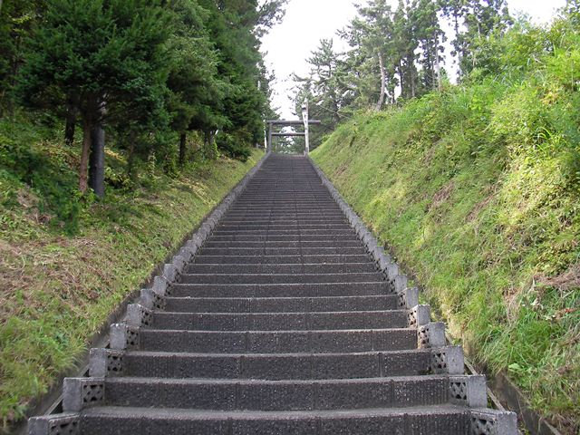 重内神社の展望台（北海道上磯郡知内町）