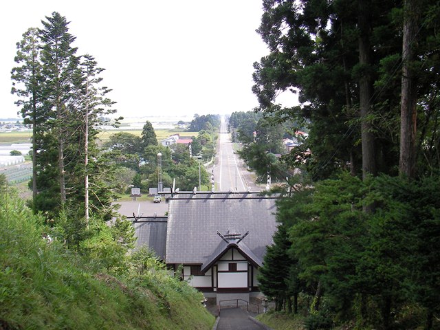 重内神社の展望台（北海道上磯郡知内町）