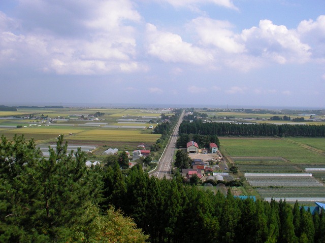 重内神社の展望台（北海道上磯郡知内町）