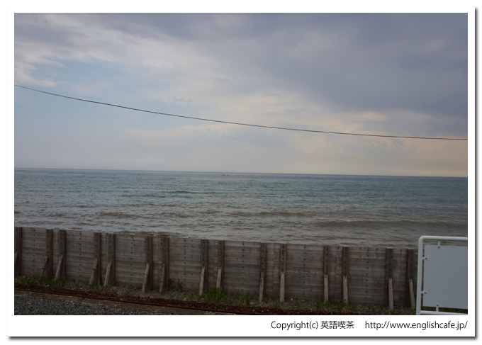 大狩部駅（日高本線）、大狩部駅から見る海の景色