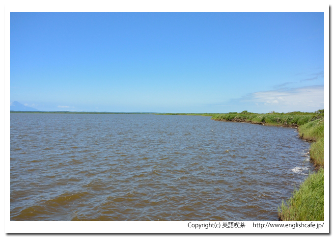 パンケ沼、パンケ沼の岸と水面の様子（北海道天塩郡幌延町）