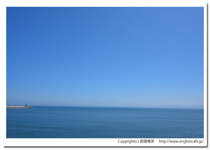 ぽぽ２６０、親水防波堤から見る海の景色（北海道網走市）