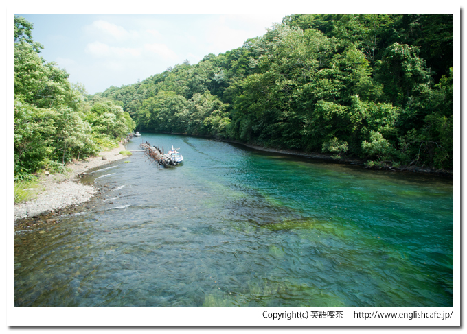 山線鉄橋、さらに川の向こうがわを（北海道千歳市）