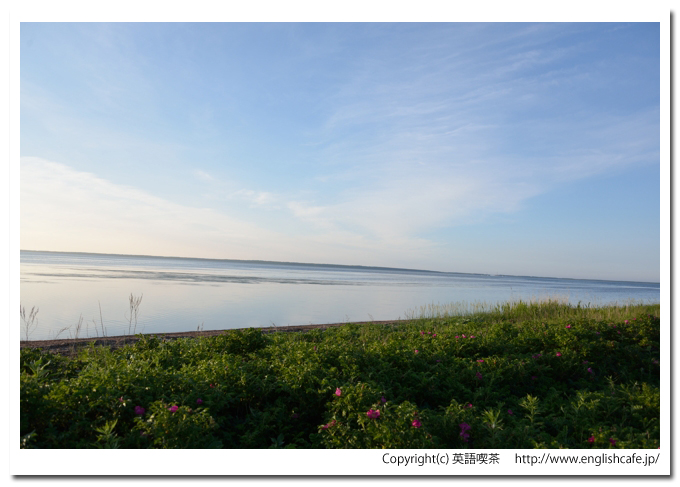 サロマ湖、キムアネップ岬とその散策路から見る湖面（北海道佐呂間町）
