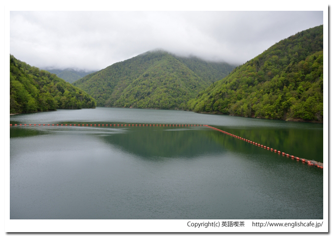 札内川ダム、札内川ダムのダム湖の景色を視点を変えて見ます（北海道中札内村）