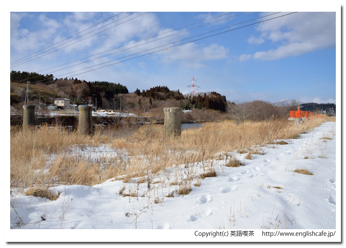 戸井線のアーチ橋（旧戸井線）、汐泊川に残る橋梁跡（北海道函館市）