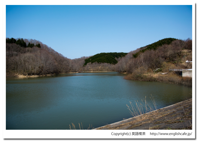 うぐい川ダムのダム湖（北海道檜山郡江差町）