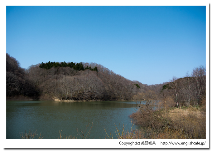 うぐい川ダムのダム湖（北海道檜山郡江差町）