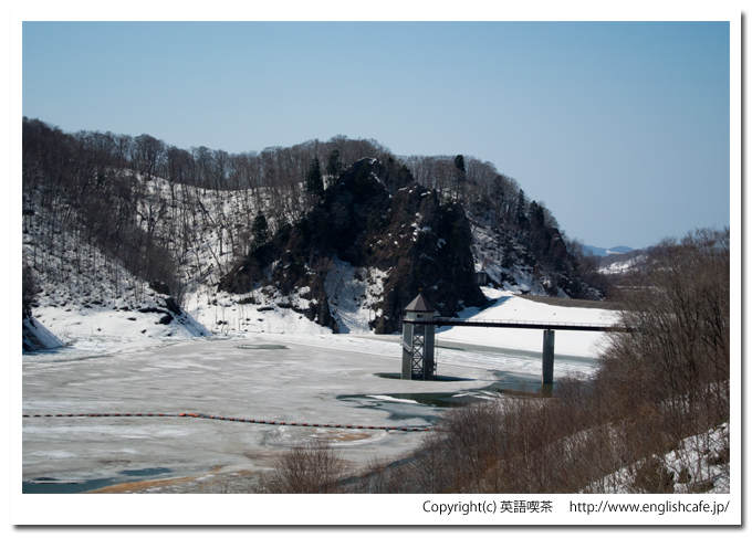 鶉ダムのダム湖（北海道厚沢部町）