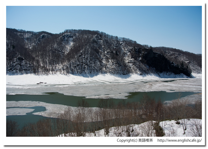 鶉ダムのダム湖（北海道厚沢部町）