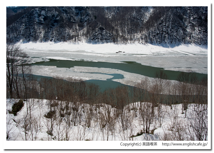 鶉ダムのダム湖（北海道厚沢部町）