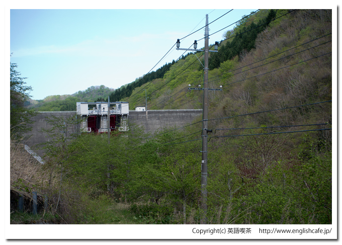 矢別ダム、ダムサイトアップ（北海道函館市）